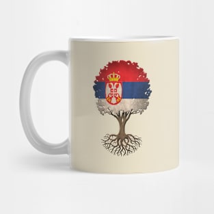 Tree of Life with Serbian Flag Mug